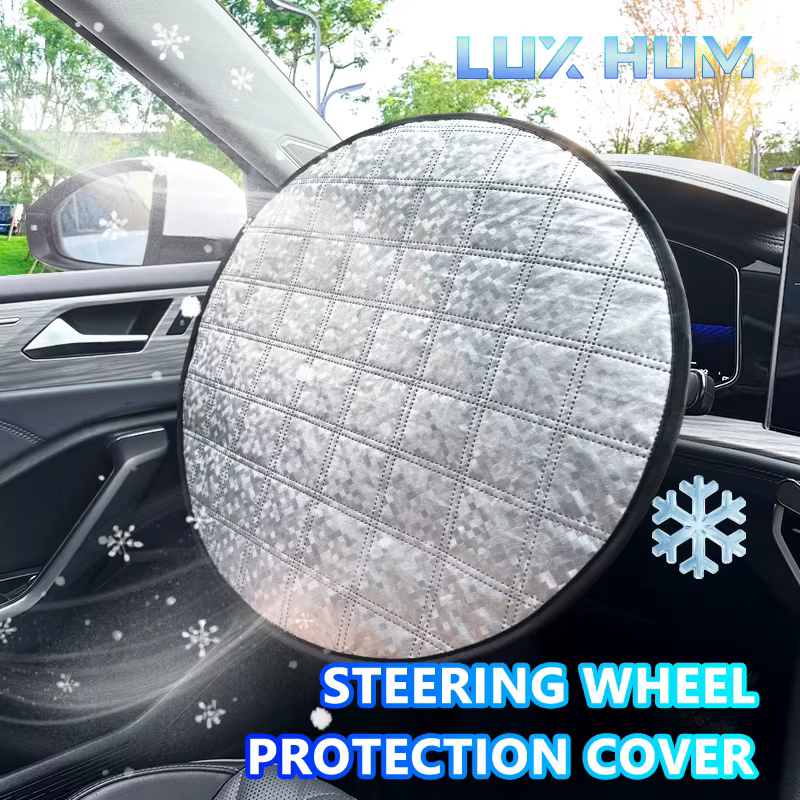 Pare-soleil pour volant de voiture en aluminium, isolant thermique, protection UV, garde le volant au frais pour l'été chaud