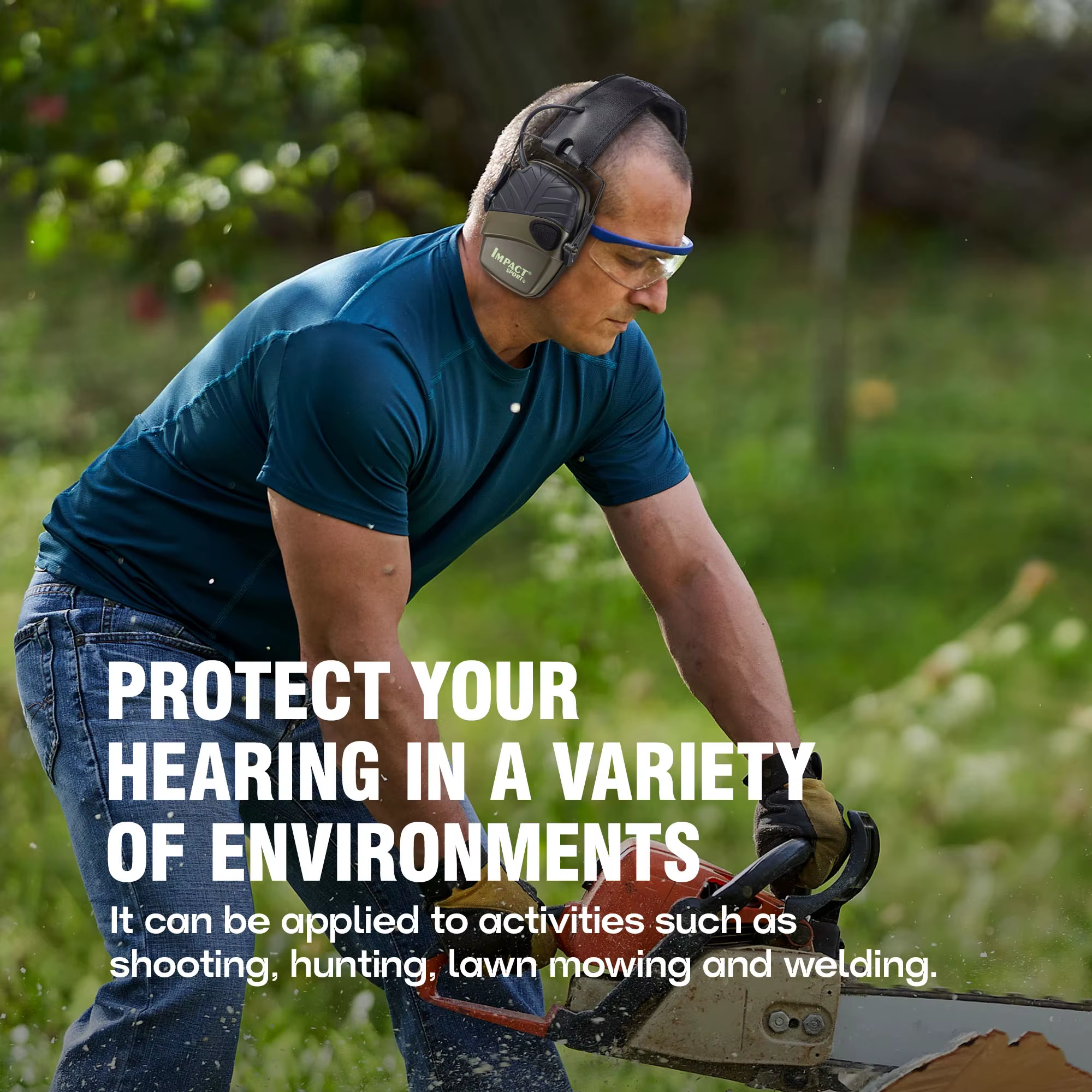 Casque de protection auditive électronique tactique pour la chasse avec étui, réduction du bruit, casque de tir