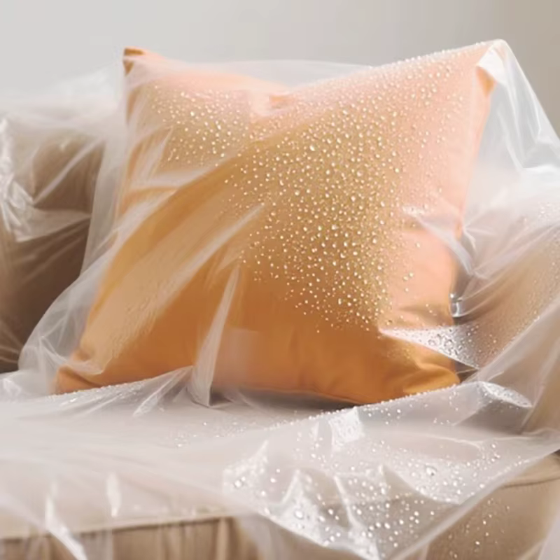 Housse de protection transparente en plastique pour meubles