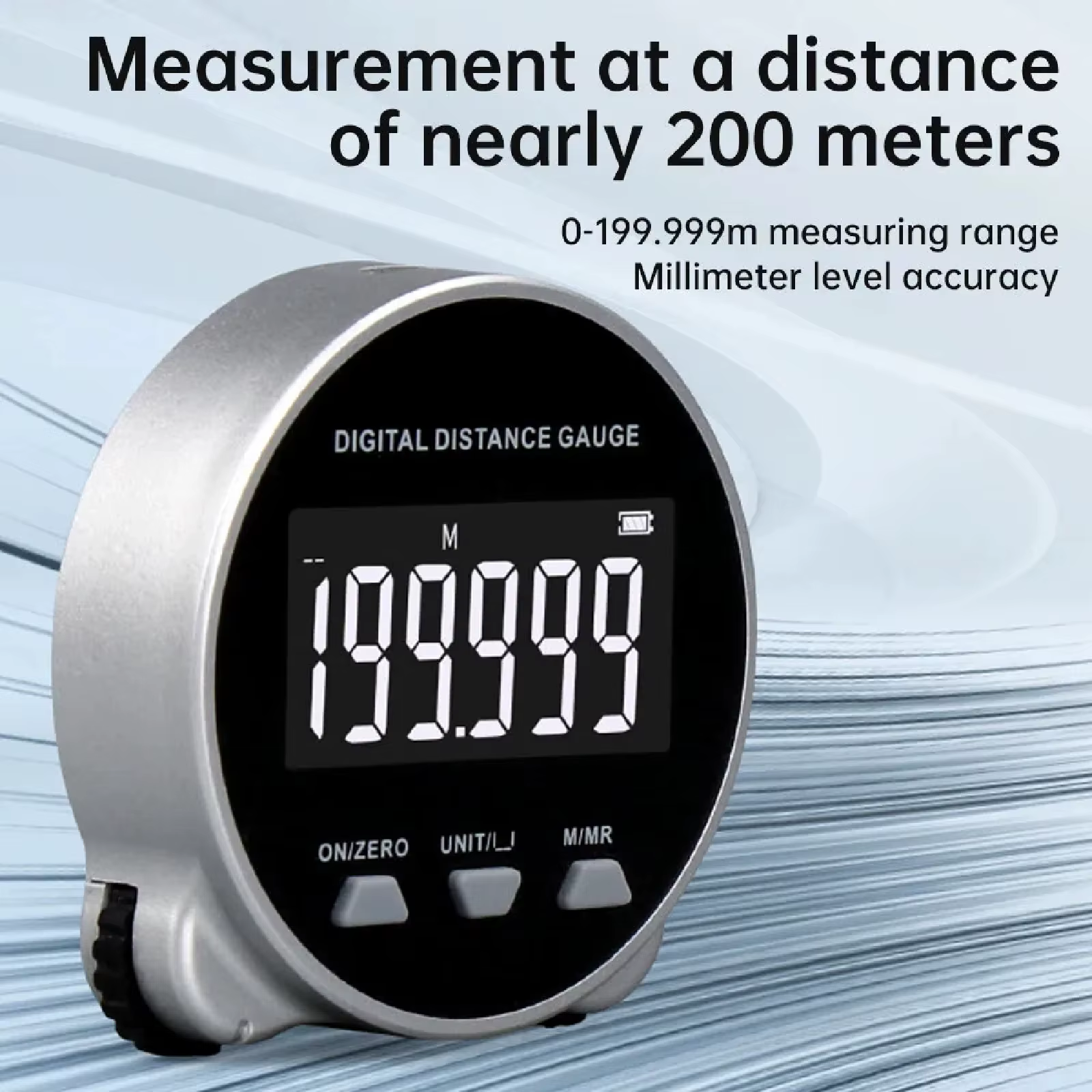 Télémètre Digital à Roue pour Surfaces Courbes Portatif Haute Précision 0–199999 m Mesure de Diamètre et d’Arcs Écran LCD