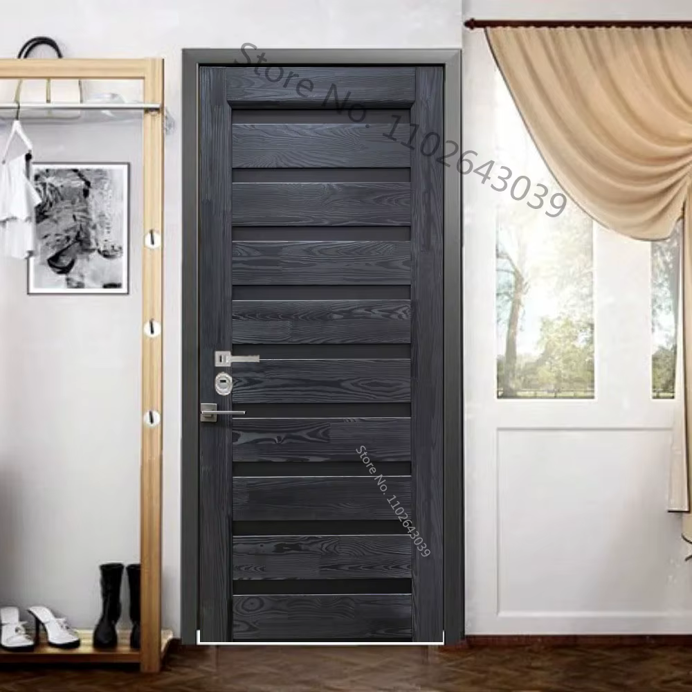 Autocollant de portes en bois d'imitation