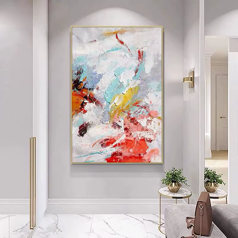 Grande peinture murale sur toile