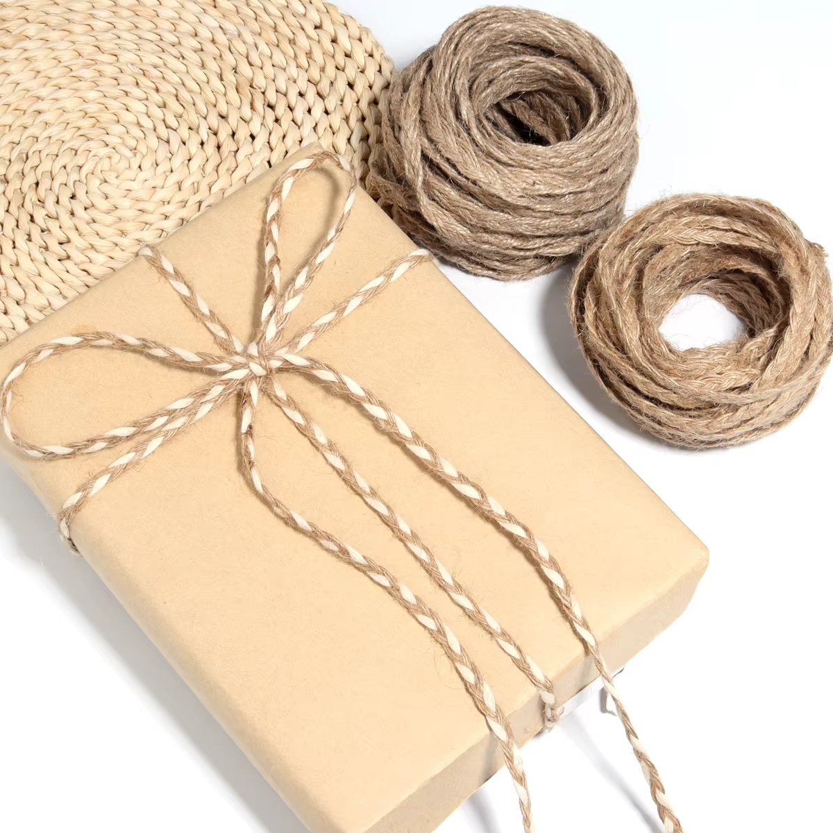 Ruban en tissu de toile de jute de lin