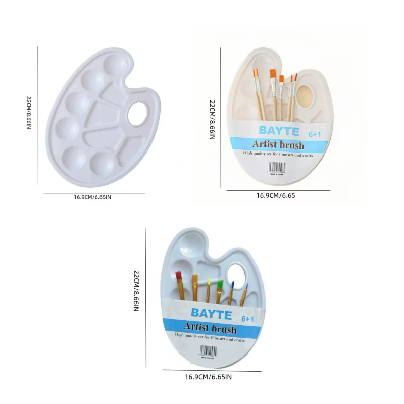 Palette en plastique blanc 1 pièce/7 pièces