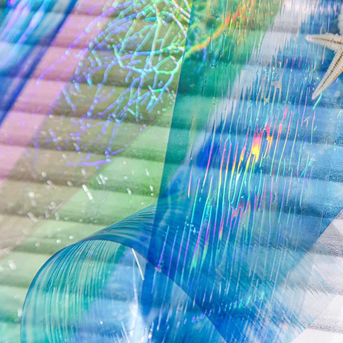 Rouleau de ruban washi UV Beige vagues de mer, 1 rouleau, décoration créative, autocollant pour journal intime, Scrapbook, carnet de notes