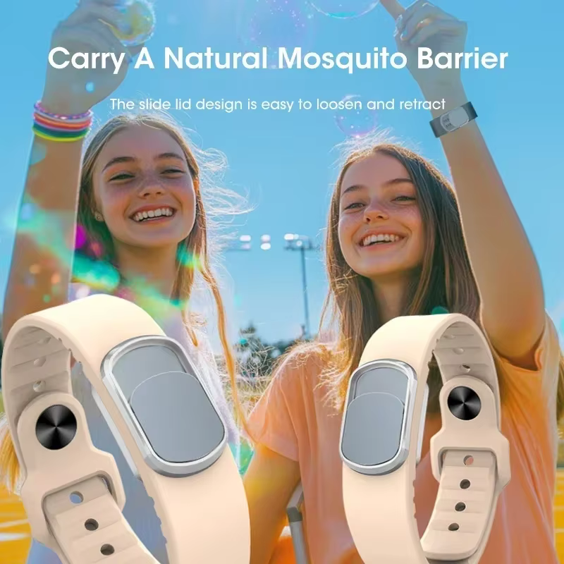 Bracelets anti-moustiques à l'huile végétale naturelle, pour enfants et adultes, imperméables, longue durée, Protection contre les insectes en plein air et en été