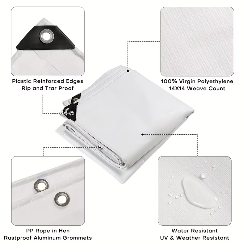 Bâche imperméable blanche