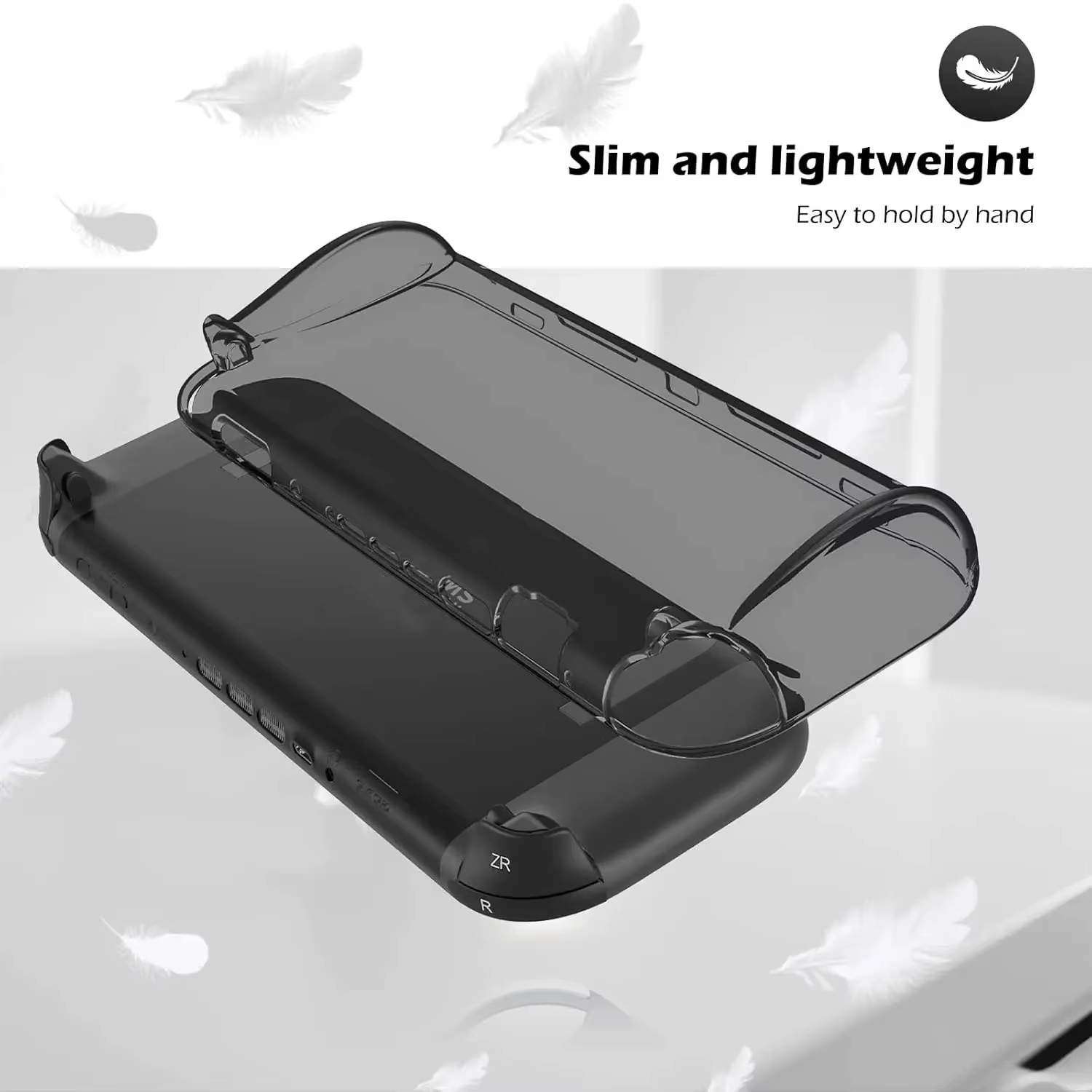 Switch 2 (2025) Étui de protection Couverture transparente Protecteur Anti-rayures Absorption des chocs Conception de poignée ergonomique pour Nintendo Switch 2