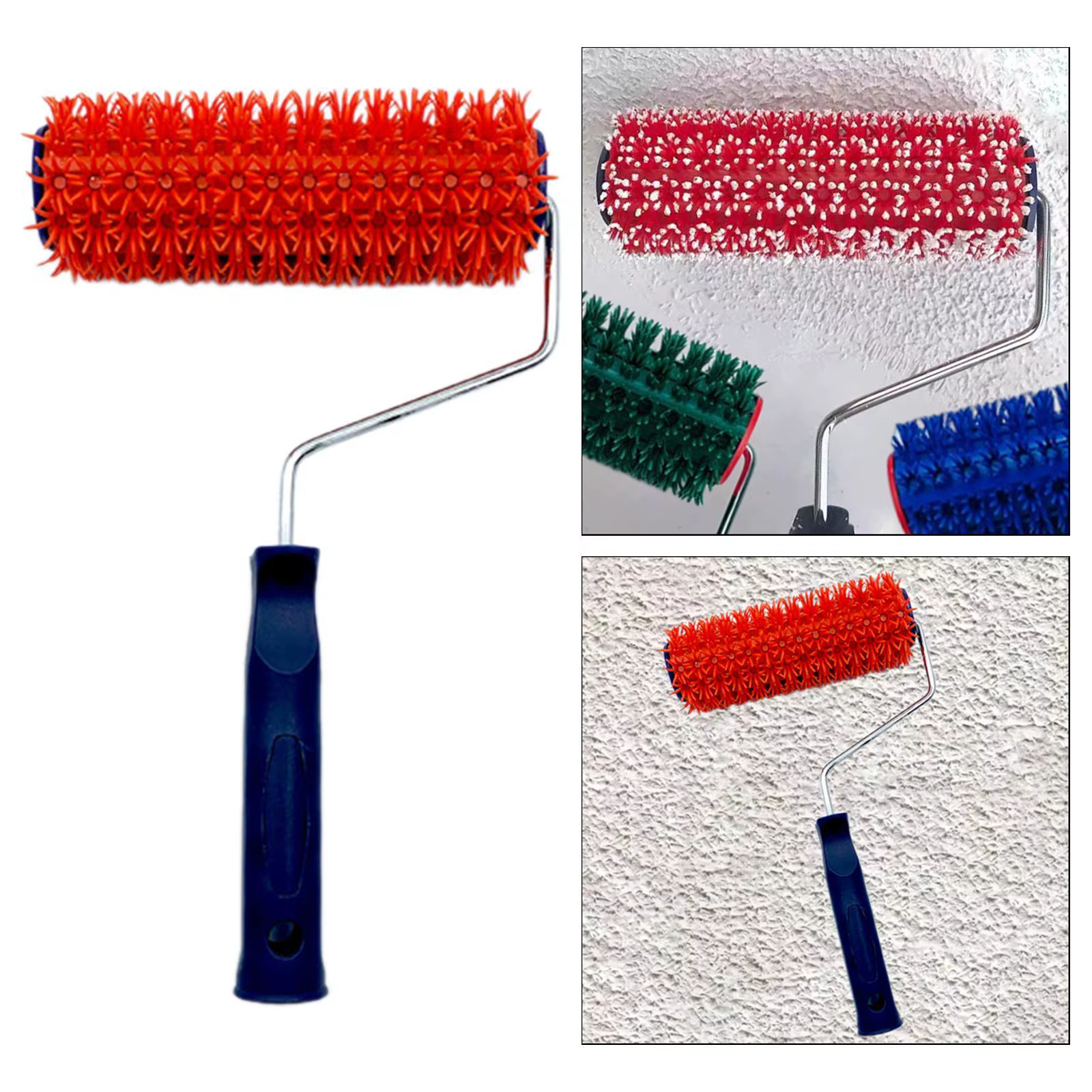 Rouleau à peinture à roulement fluide avec accessoire de poignée