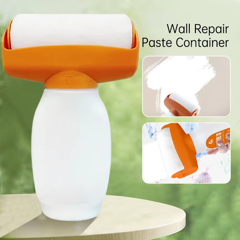 Mini bouteille à roulettes de 100/300/500ml, pour petits travaux de réparation, matériau PP, outil d'amélioration de l'habitat Portable anti-fuite, conteneur uniquement,