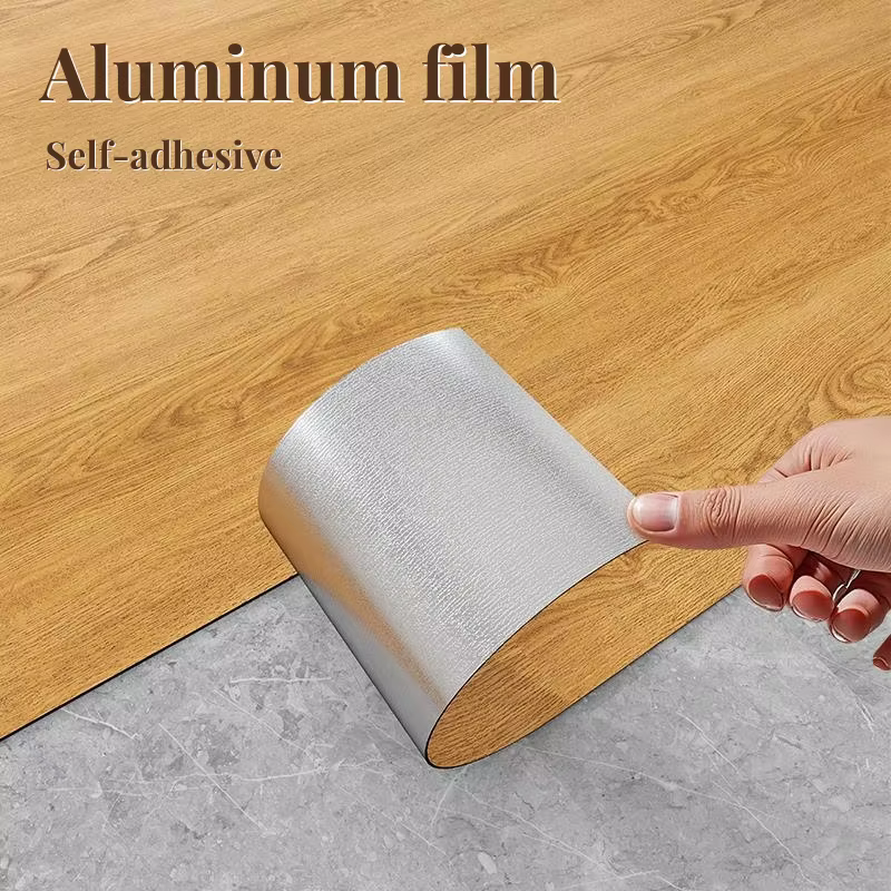 Papier peint autocollant de sol Imitation Grain de bois