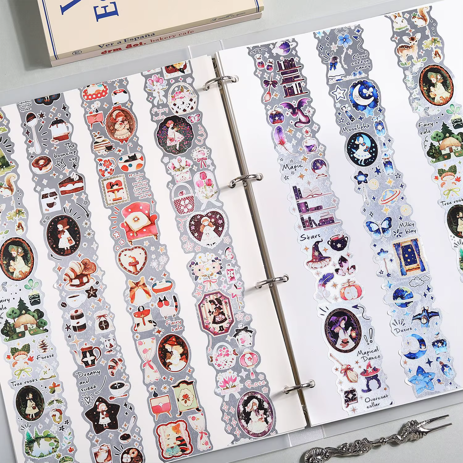 Ruban Washi Rétro Mignon Thème Contes de Fées Dreamland – Adhésif Décoratif pour Collages, DIY, Scrapbooking et Papeterie Faite Main