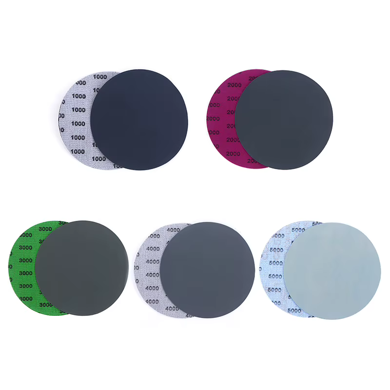 Pack de 15/25 disques de papier de verre de 5 pouces avec grains 1000 à 5000 pour le ponçage humide ou sec