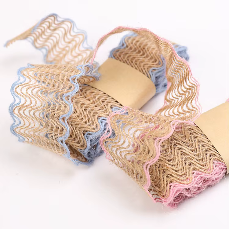 Ruban en Toile de Jute Naturelle Tissée