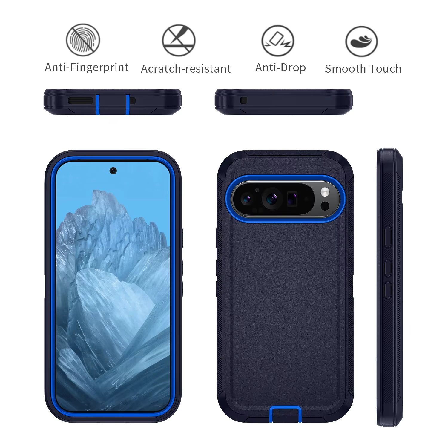Coque blindée antichoc pour Google Pixel 9A 8A Pro, étui de Protection robuste et anti-poussière pour appareil photo Pixel 9 10 pro XL