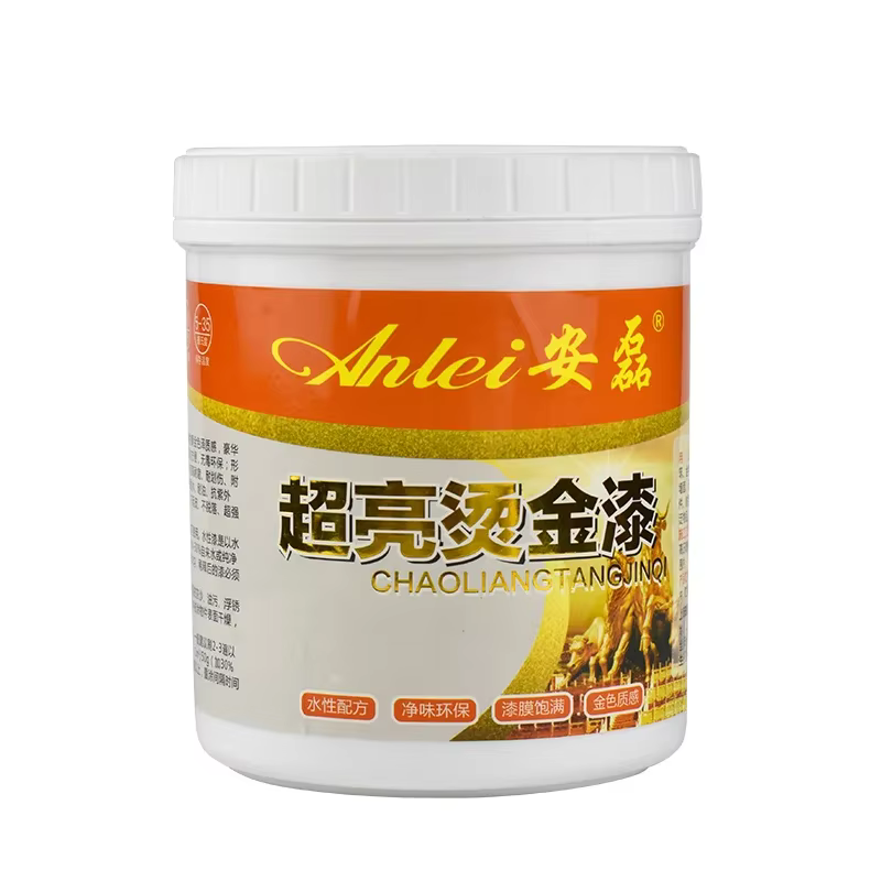 Peinture dorée pour bois