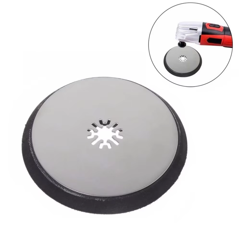 Tampon de Ponçage en Acier Inoxydable, Outil Multifonction Osccorporelle, 115mm Rond, pour Fein Multimaster Chicago