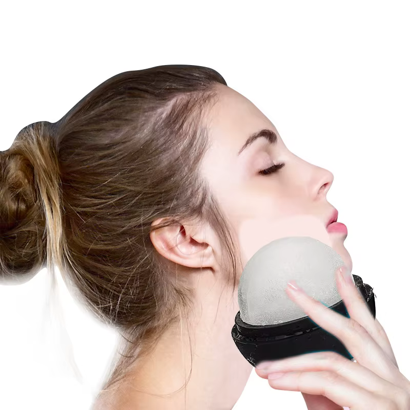 Rouleau de glace pour le visage et les yeux, beauté du visage, outils de soins de la peau, Cube de glace, moule à glace en Silicone, accessoires de beauté