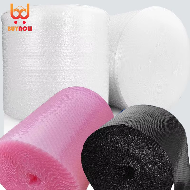 Rouleau de film à bulles d'emballage noir
