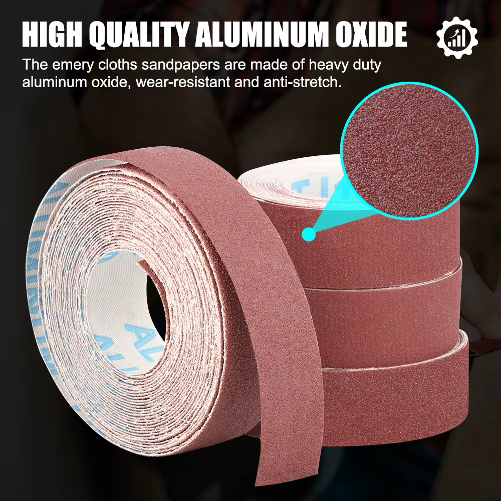 Rouleau de papier abrasif pour outil converasif