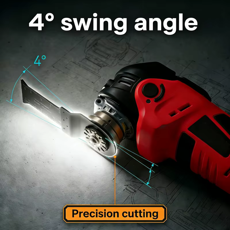 Scie électrique oscillante multifonction sans fil et sans balais avec fonction de coupe/ébavurage/taillage pour batterie Milwaukee M18