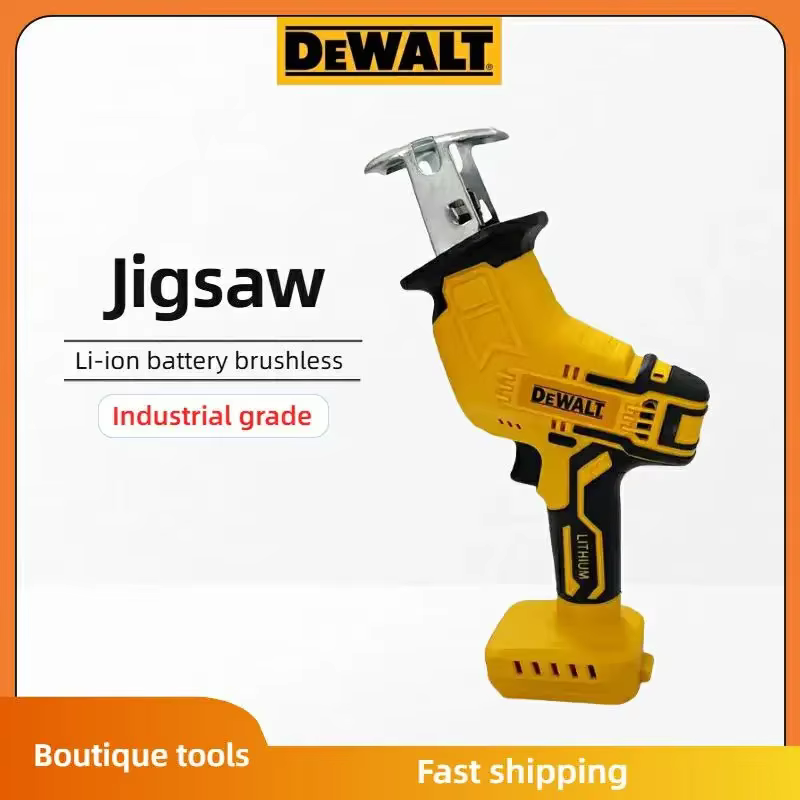 Scie sauteuse sans balais Dewalt 20V : Scie sauteuse électrique multifonctionnelle avec moteur puissant pour la découpe du métal, du bois et des tuyaux