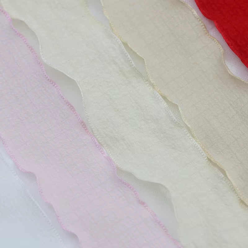 Rouleau de ruban plissé en dentelle feuille de lotus
