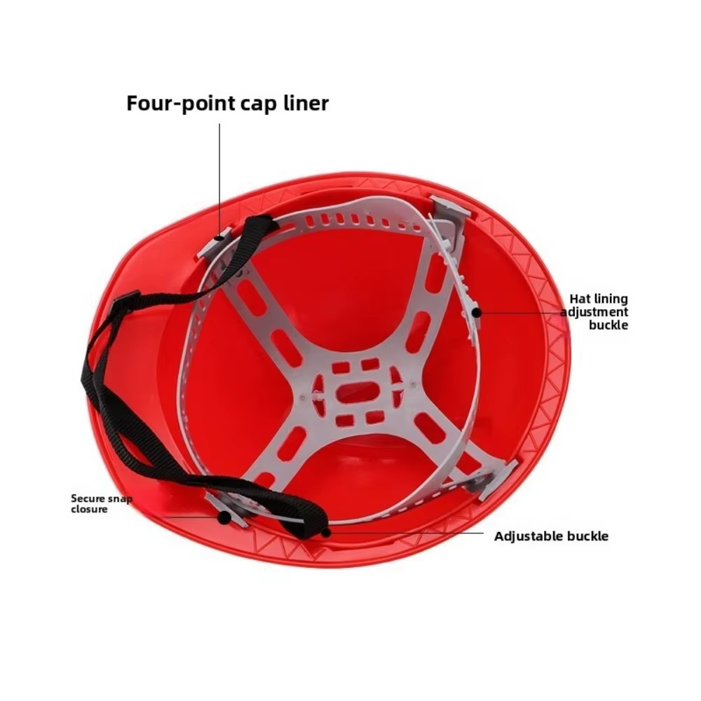 Casque de sécurité robuste ‌   Casque de protection anti-choc réglable pour chantier, avec visière solaire intégrée