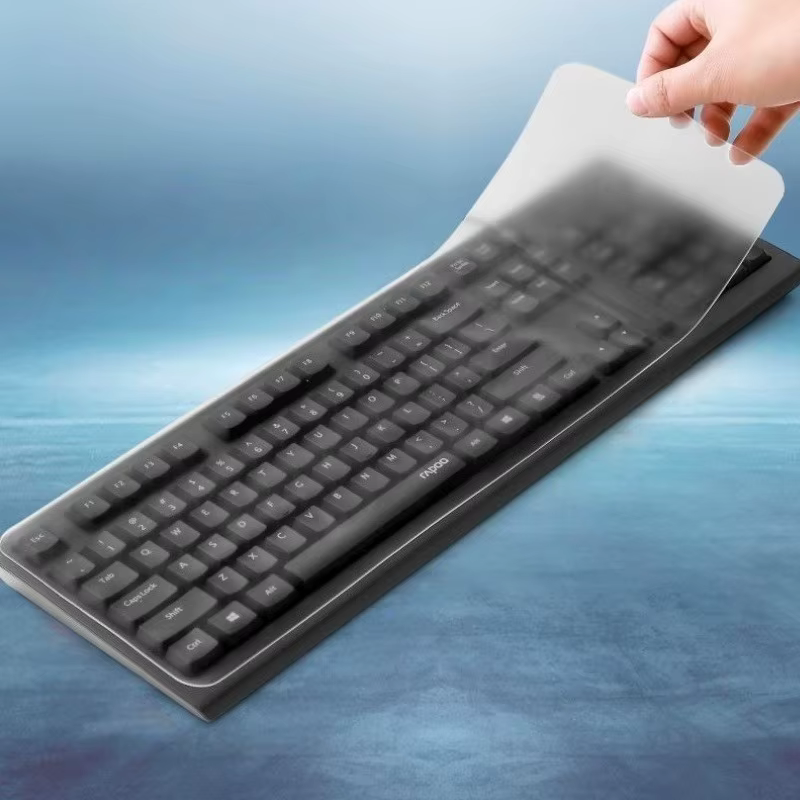 Housse de protection transparente ultra-fine pour clavier - Housse de protection standard pour clavier de bureau PC, imperméable et anti-poussière