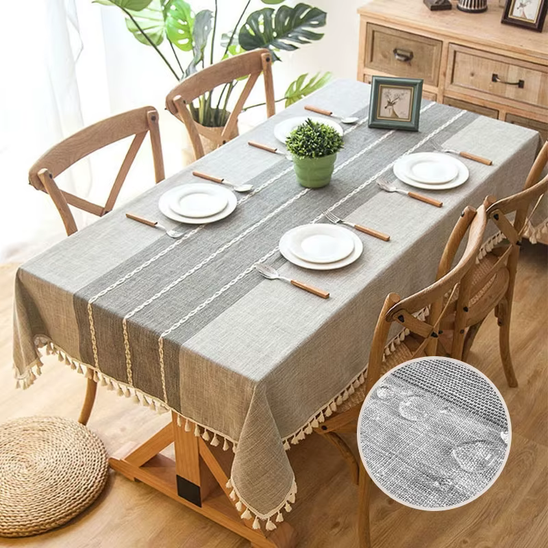 Décoration de Table basse de cuisine, couverture de Table imperméable pour salle à manger, nappe japonaise, antidérapante et résistante à l'usure, rectangulaire