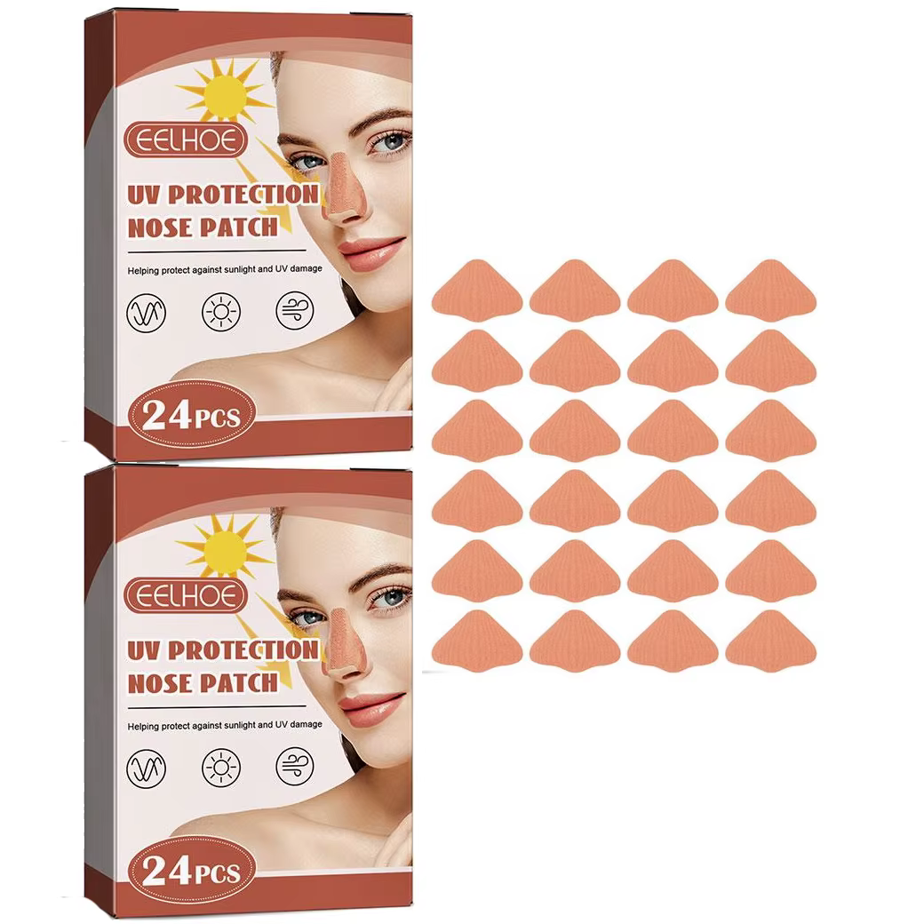 1/2 Packs de Protection Solaire pour le Nez, Patch Anti-UV pour le Nez, Protection du Nez contre le Bronzage pour Activités de Plein Air et Sports, Découpable et Respirant