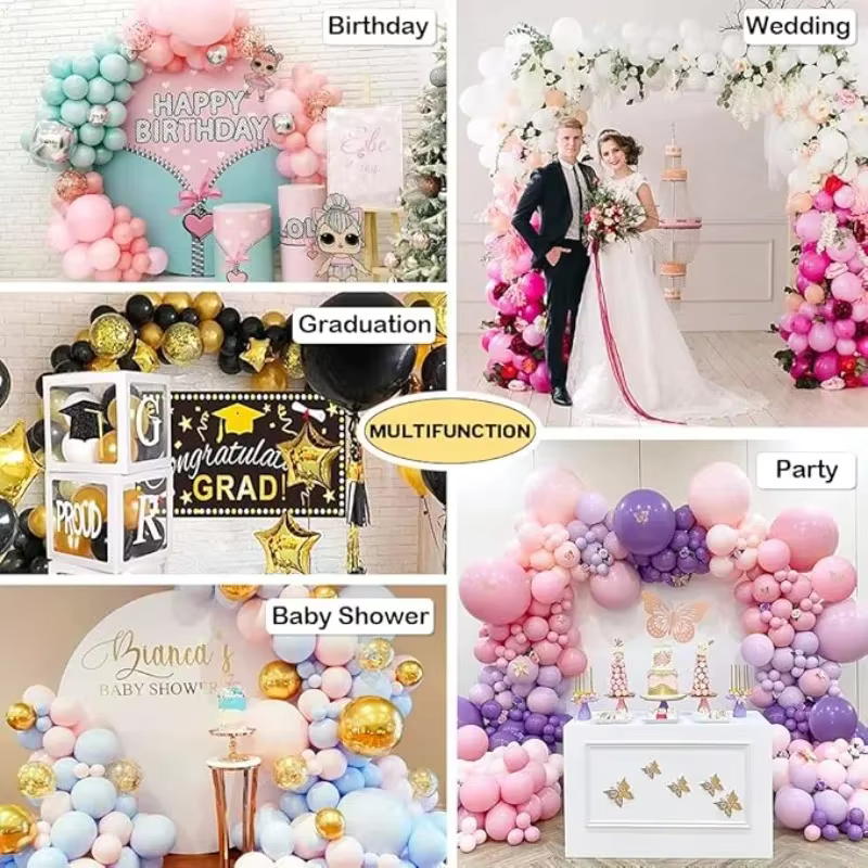 1-10 rouleaux de points de colle adhésifs pour ballons, autocollants muraux, accessoires pour ballons en film d'aluminium, décoration pour fêtes d'anniversaire, mariages, Noël