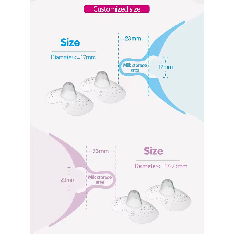 1 paire de protecteurs de mamelon en Silicone souple sans BPA, bouclier de Protection pour mamelon d'allaitement, couverture d'allaitement du lait