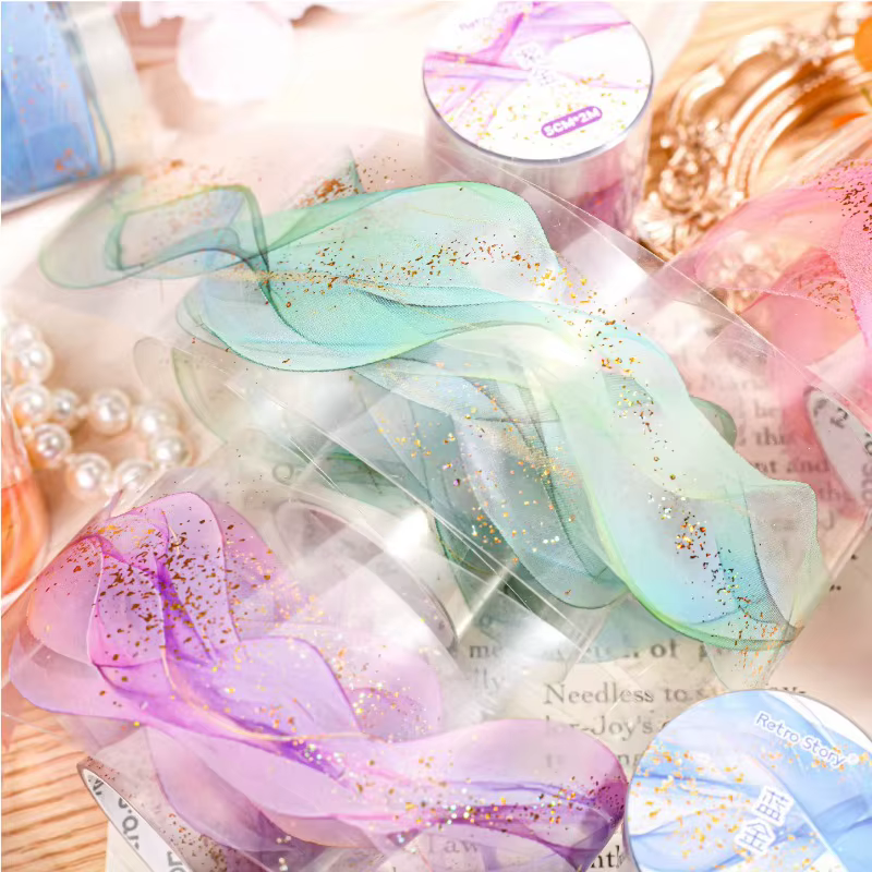 Rouleau de ruban adhésif en l'horloge doré pour scrapbooking