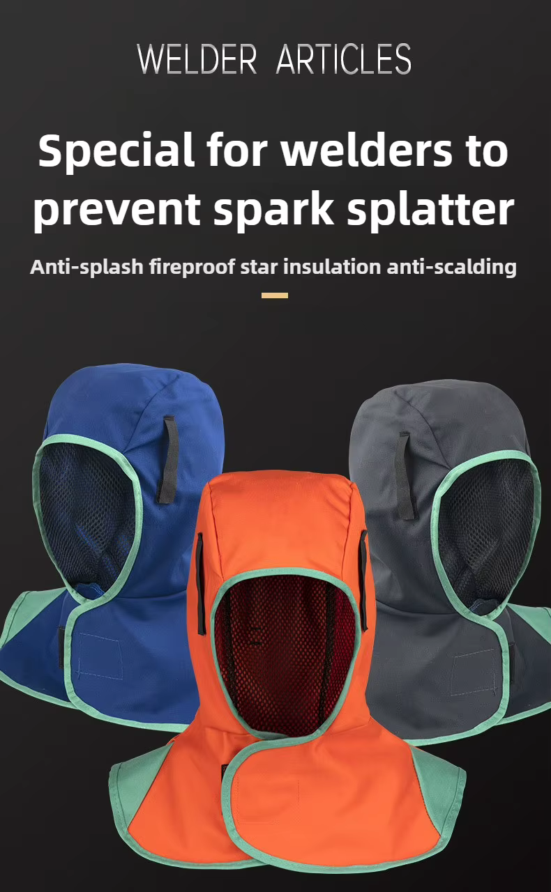 Casque de soudage, capuche de protection complète, lavable et respirante, couvre-cou de soudage, capuchon de protection ignifuge