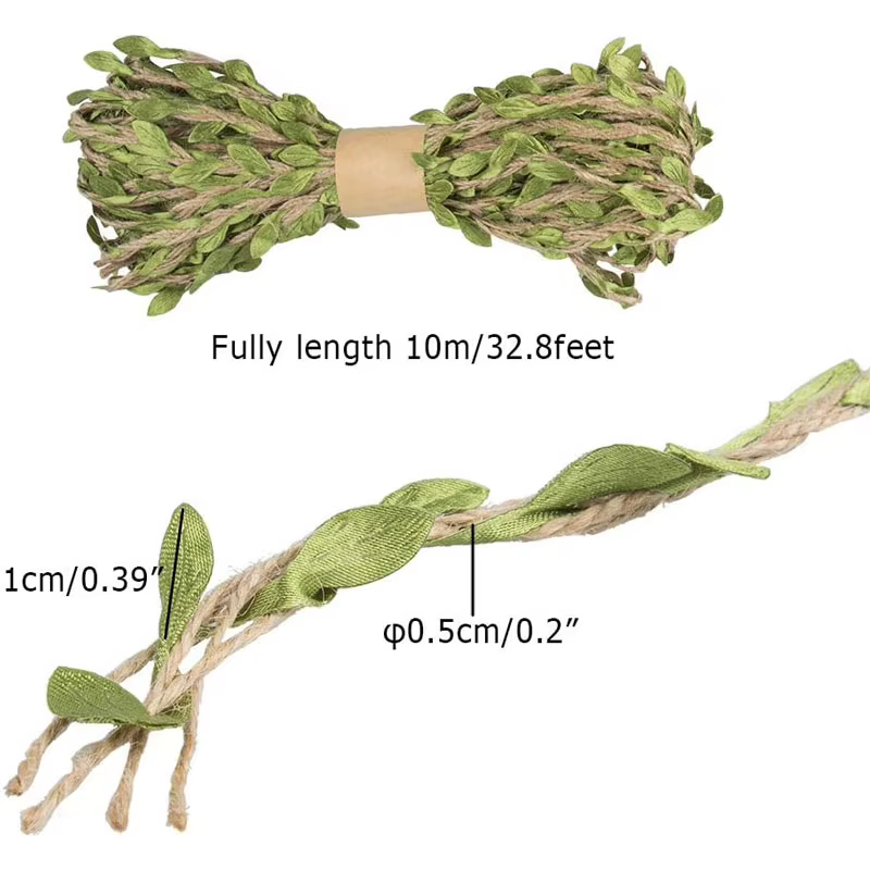 Rouleau de ruban de feuilles de Jute naturelle