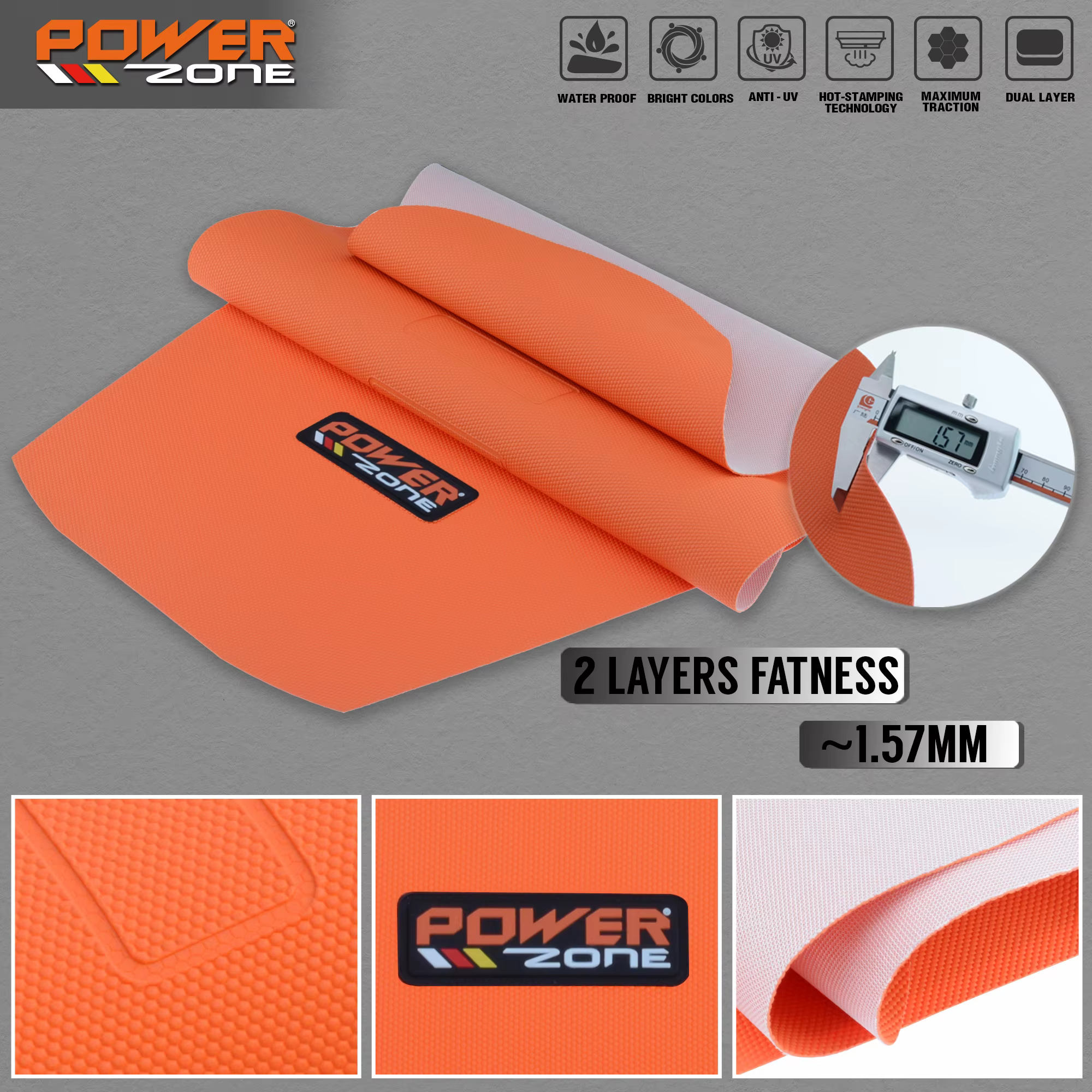 Powerzone – housse de siège à pince nervurée, ensemble étanche, Protection antidérapante bouleversée, pour SXF EXC KXF CRF YZF WR TC TE