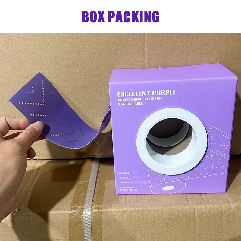 Rouleau de papier abrasif 70 mm x 12 m multi-perforé