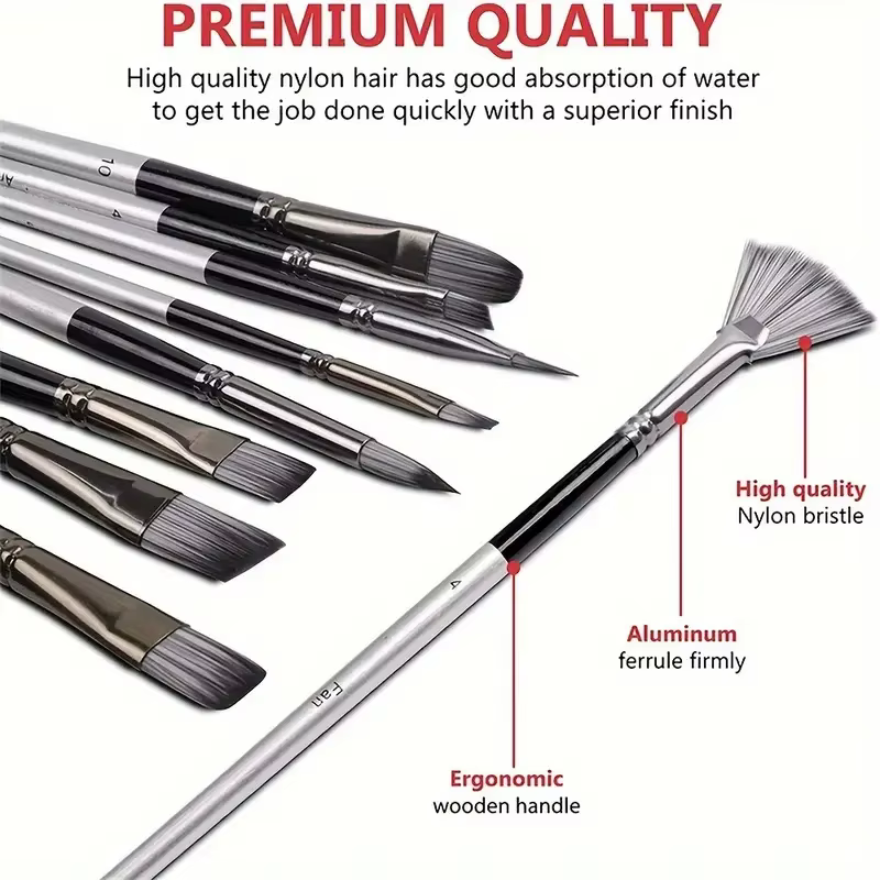 Ensemble de pinceaux professionnels pour artistes