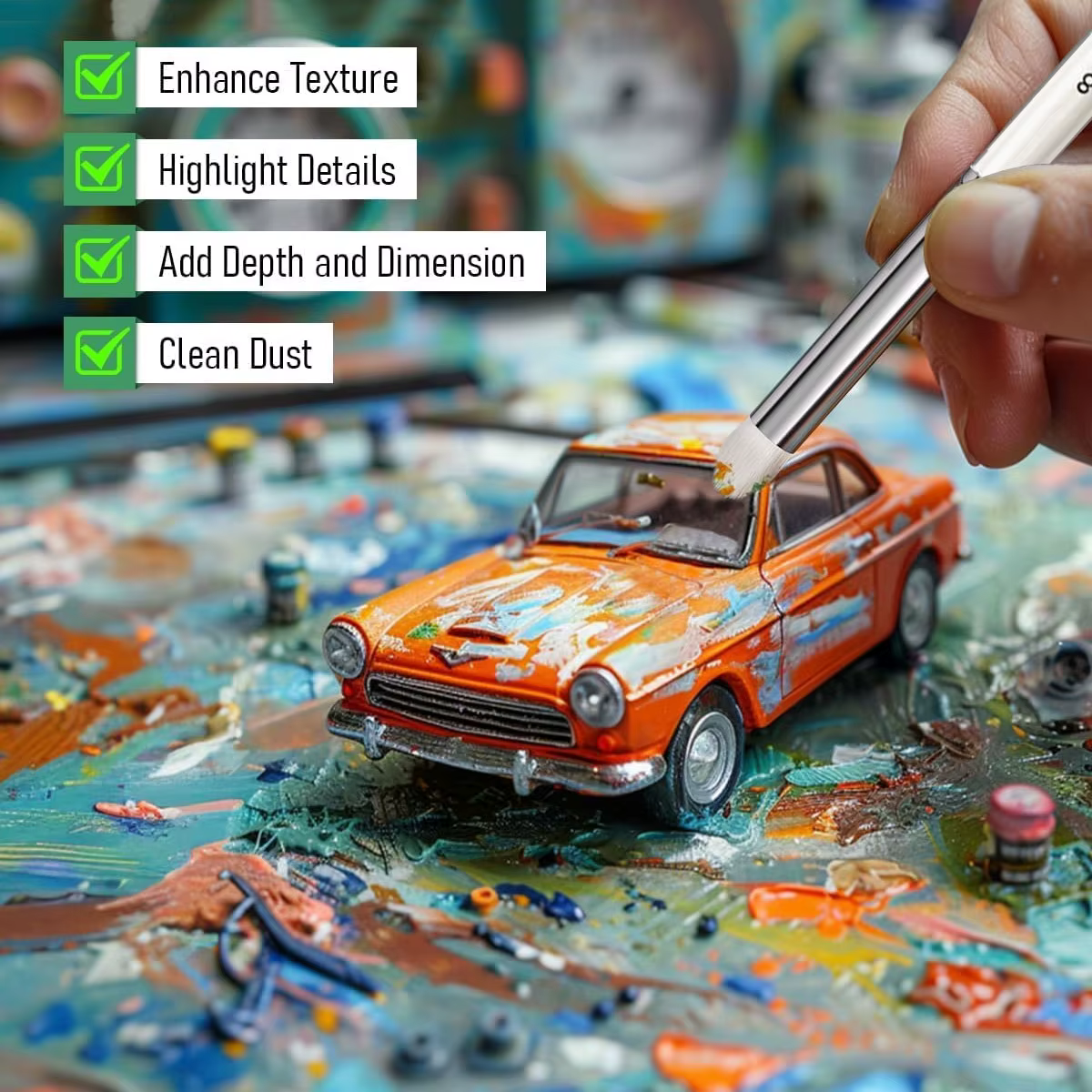 Pinceaux à peinture micro-détaillés fins