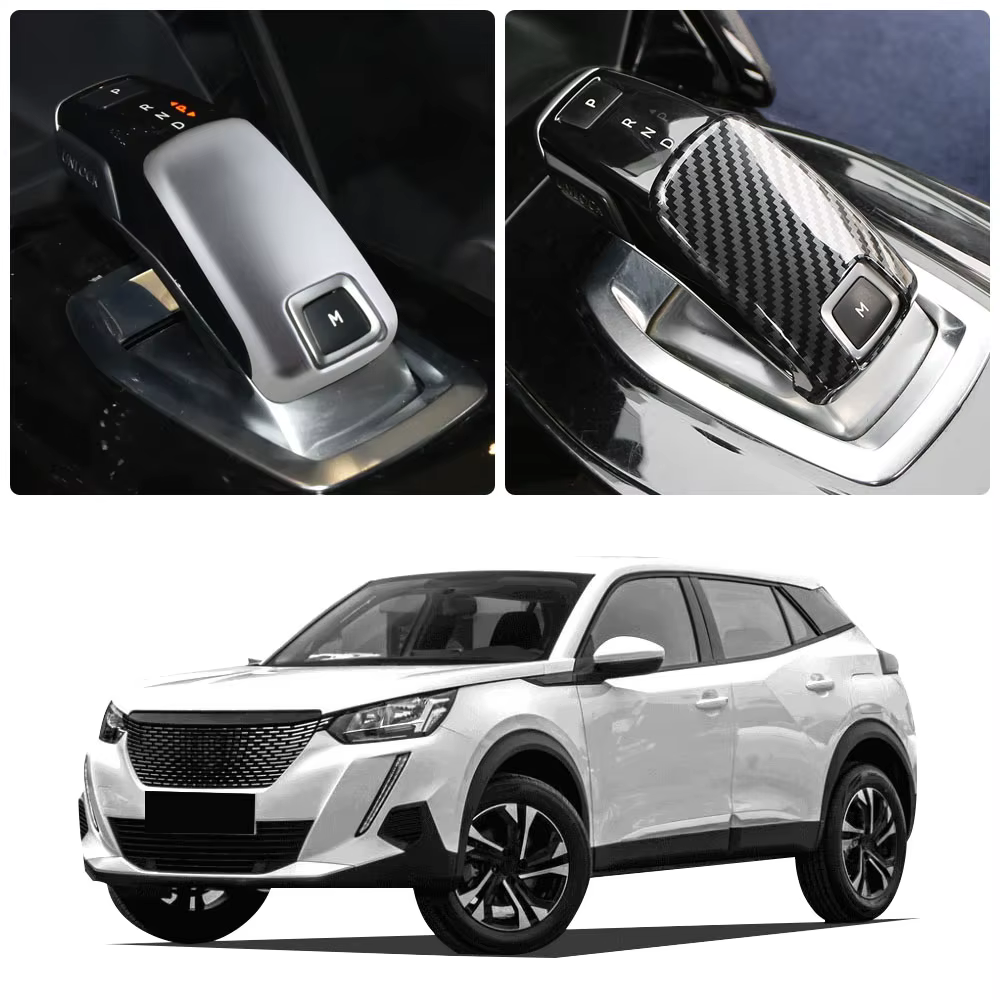 Protection de levier de vitesses pour Peugeot 2008 E2008 2020-2022 208 2020-2023 E208 2020-2023, accessoires autocollants pour voiture