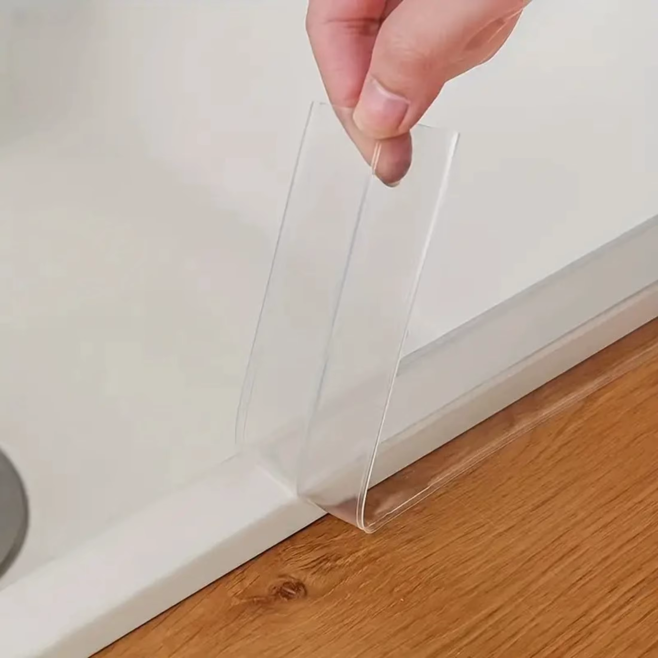 Ruban adhésif en PVC transparent imperméable, super adhésif, parfait pour les salles de bain, toilettes, éviers et cuisines, 1 rouleau