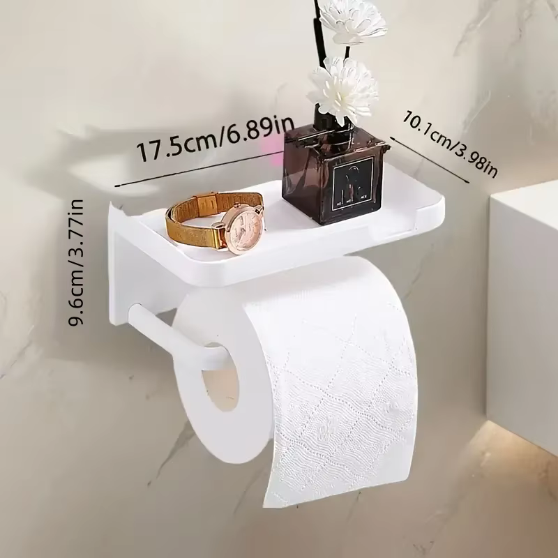 Porte-papier hygiénique salle de bain support mural multifonction WC papier support pour téléphone étagère serviette rouleau étagère pour moteur maison RV toilettes