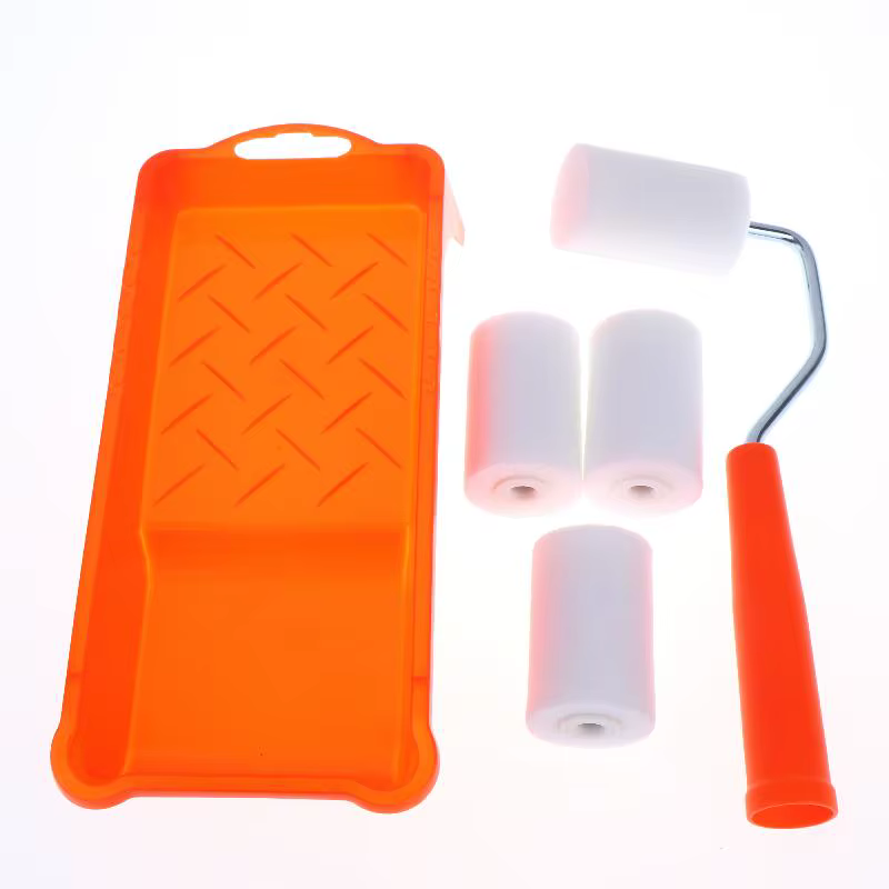 Kit de 6 rouleaux à peinture en mousse de 2 pouces avec revêtement de bac pour projets