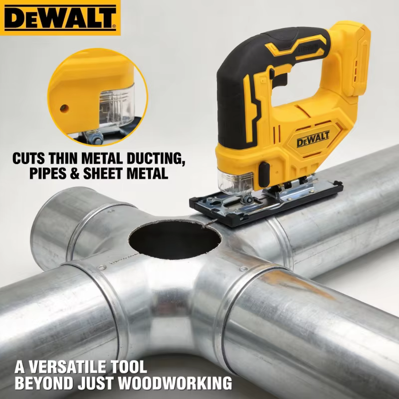 Scie sauteuse sans fil Dewalt 20V 2700 tr/min, sans balais, portable, multifonction, réglable, outil électrique pour le travail du bois