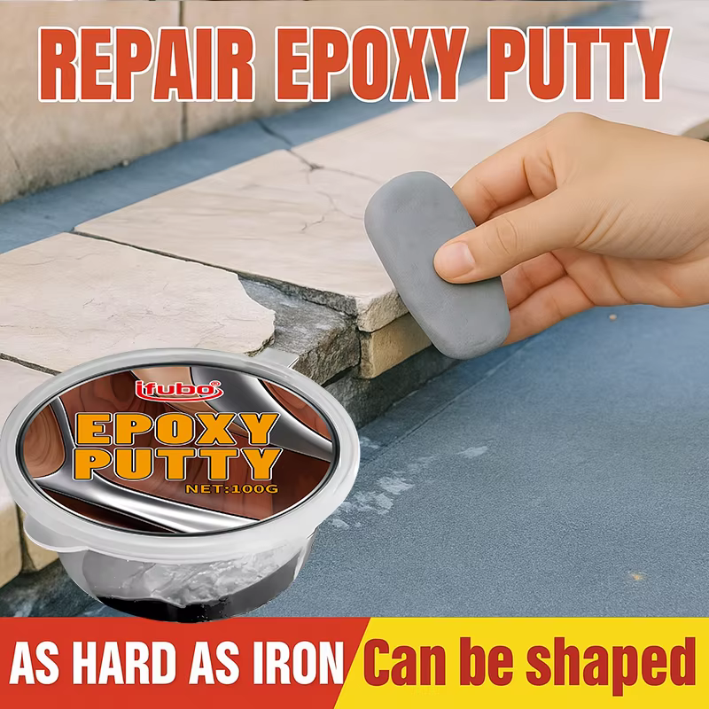 IFUBO 100G Mastic époxy Haute dureté Imperméable à séchage rapide Composé de réparation pour plastique métal bois