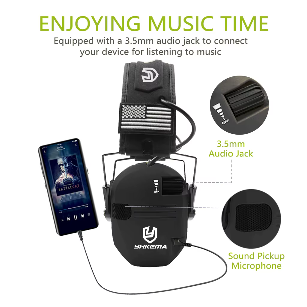 Casque de Protection de sécurité tactique pour Sports de plein air, 23db, Anti-bruit, Impact, Amplification du son, oreille de chasse