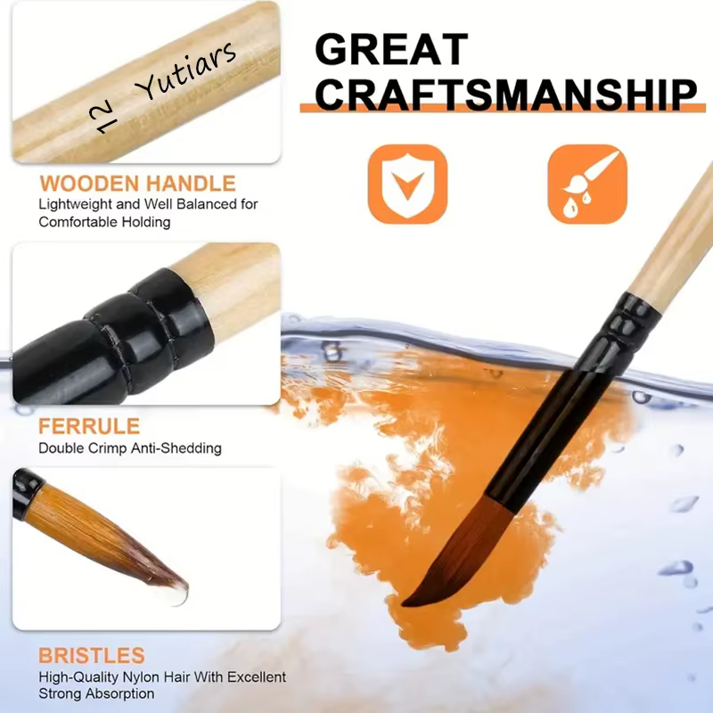 Ensemble de pinceaux à peinture professionnels 36 pièces