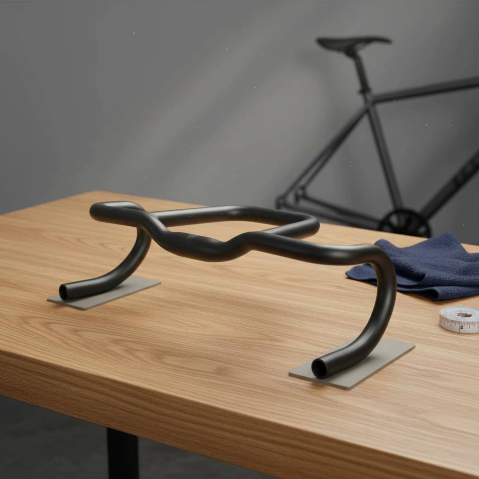 Guidon de vélo de gravier ergonomique à poignées évasées, multi-positions, pour le touring