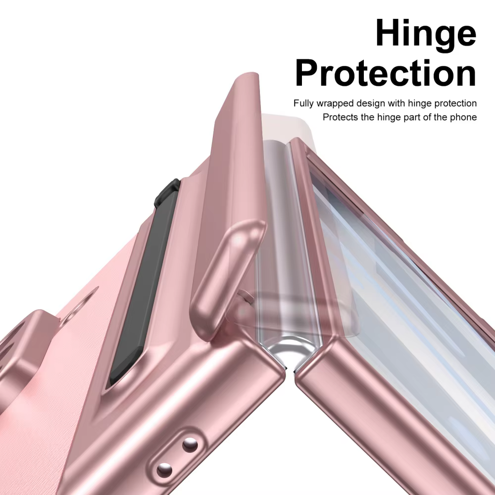 Z Fold7 luxe charnière Protection étui en cuir pour Samsung Galaxy Z Fold7 Fold 7 mode électronique stylo fente couverture avec Film de verre